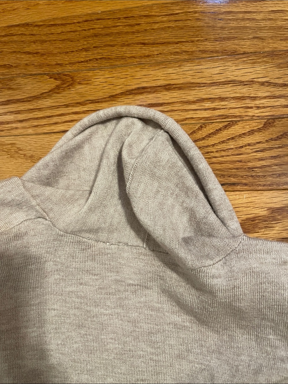 NWT Cyrus Light Taupe Open Front Rolled Hem Cardigan Sz S - Picture 9 of 11